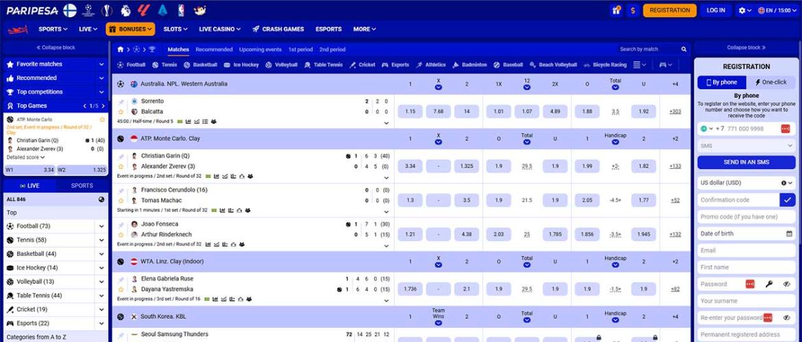 Paripesa betting in Zambia